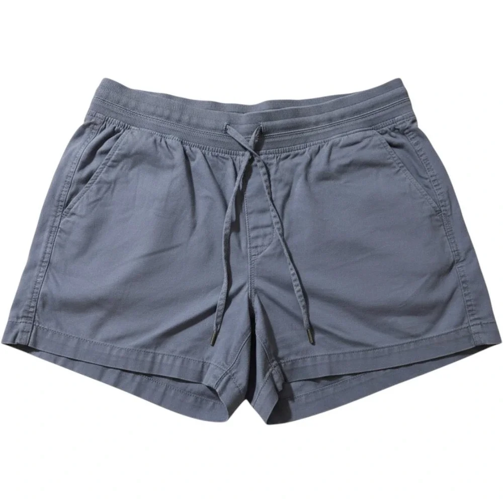Orvis Shorts Womens Large Blue Cotton Lyocell Drawstring Utility 1752052